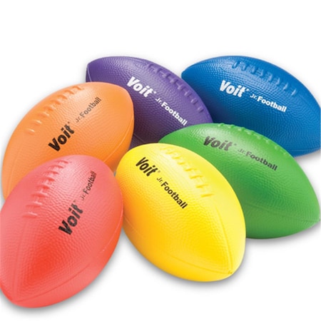 Voit 9.75 in. Coated Foam Football, 6PK 1243925